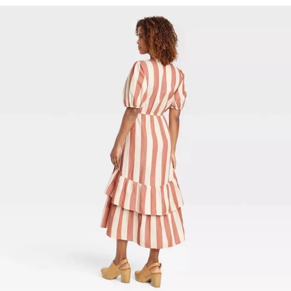 Knox Rose Red and Cream Striped Dress - Picture 8 of 9